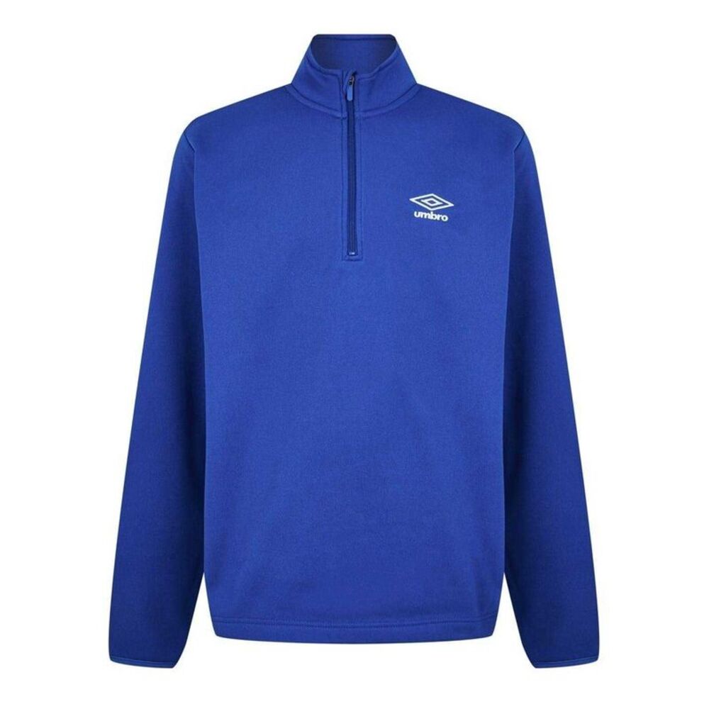 Umbro Mens Club Essential Quarter Zip Regular Sweatshirt / Royal Blue